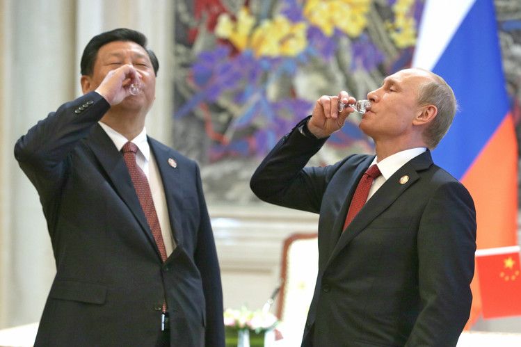 Russia and China actively collude to bring down the only thing America cares about