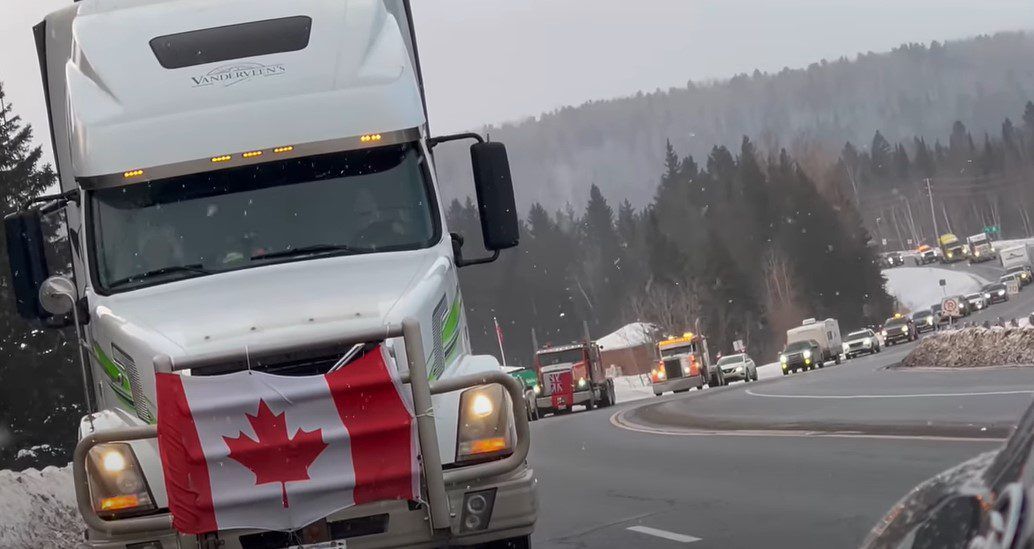 Canadian Freedom Convoy 2022 Is Now the Longest Truck Convoy on Record at 43 Miles Long! TENS OF ...